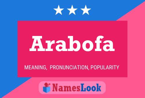 Arabofa Name Poster