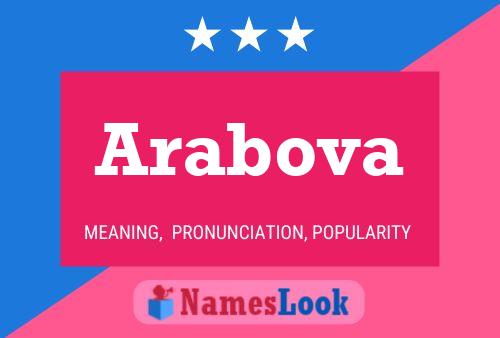 Arabova Name Poster