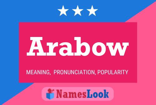 Arabow Name Poster