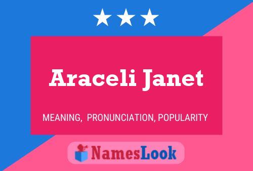 Araceli Janet Name Poster