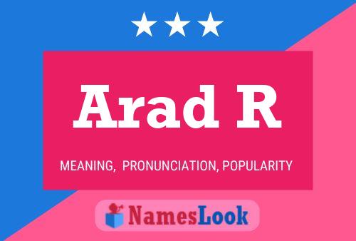 Arad R Name Poster