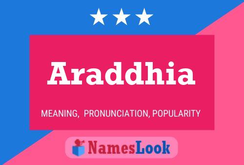 Araddhia Name Poster