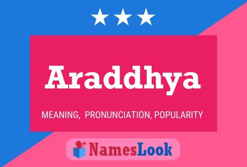 Araddhya Name Poster