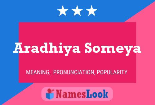 Aradhiya Someya Name Poster