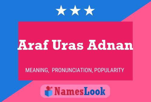 Araf Uras Adnan Name Poster