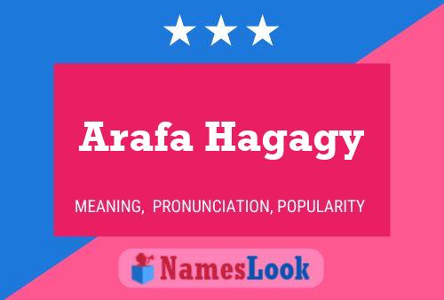 Arafa Hagagy Name Poster