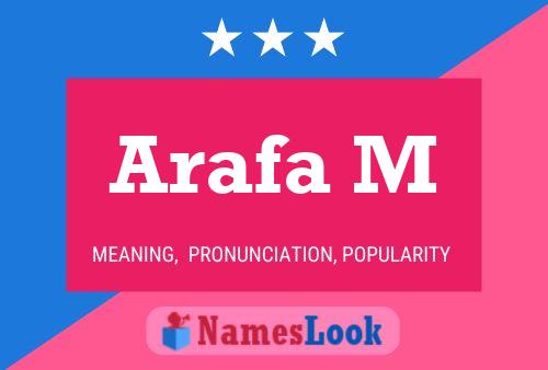 Arafa M Name Poster