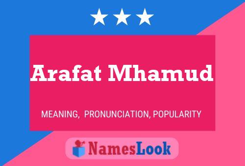 Arafat Mhamud Name Poster