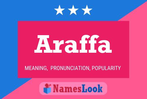 Araffa Name Poster