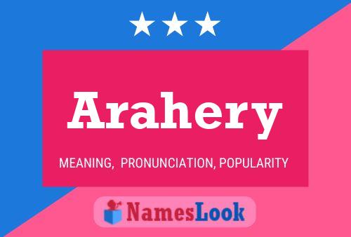 Arahery Name Poster