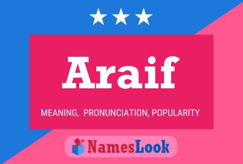 Araif Name Poster