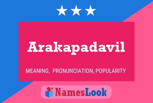 Arakapadavil Name Poster