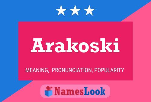 Arakoski Name Poster