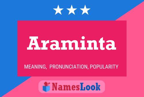 Araminta Name Poster