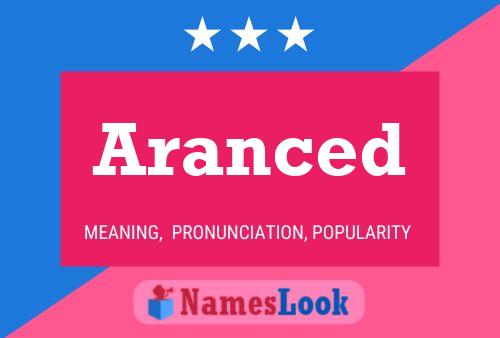 Aranced Name Poster