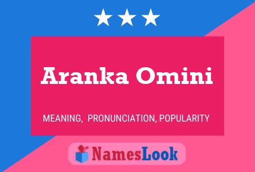 Aranka Omini Name Poster