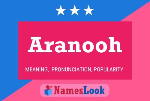 Aranooh Name Poster