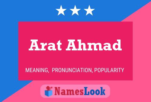 Arat Ahmad Name Poster