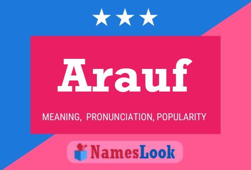 Arauf Name Poster