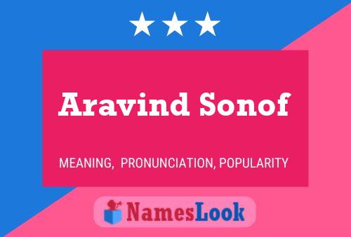 Aravind Sonof Name Poster