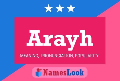 Arayh Name Poster