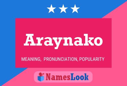 Araynako Name Poster