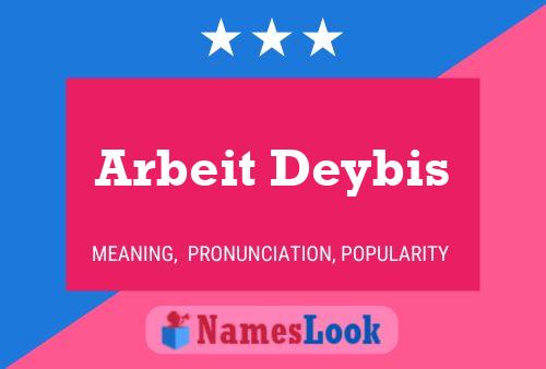 Arbeit Deybis Name Poster