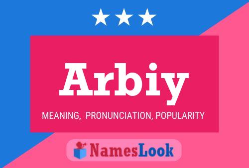 Arbiy Name Poster