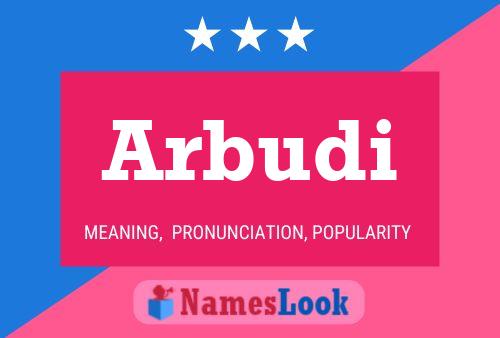 Arbudi Name Poster