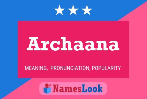 Archaana Name Poster