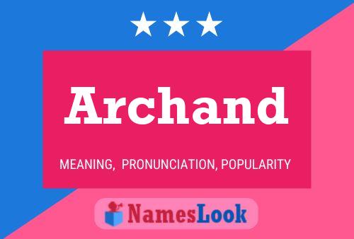 Archand Name Poster