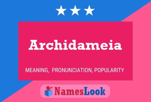 Archidameia Name Poster