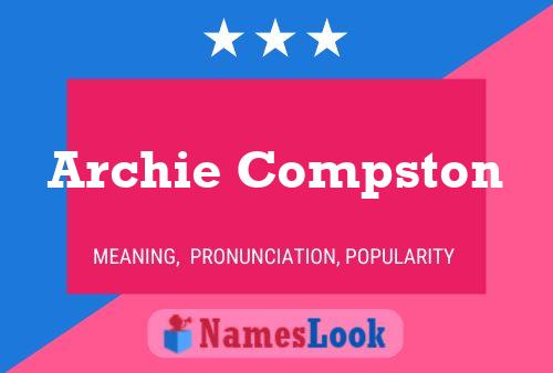 Archie Compston Name Poster