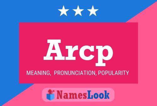 Arcp Name Poster