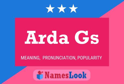 Arda Gs Name Poster