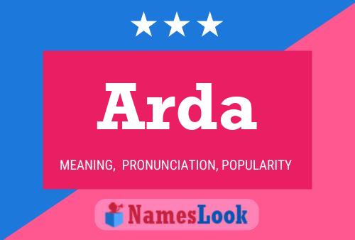 Arda Name Poster