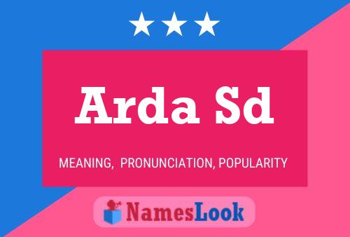 Arda Sd Name Poster