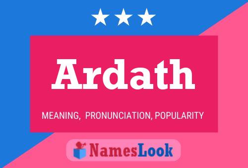 Ardath Name Poster