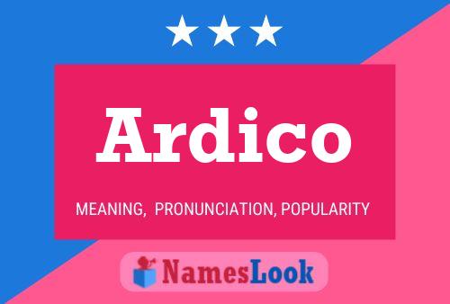 Ardico Name Poster