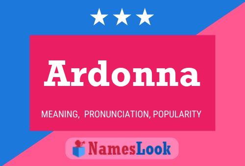 Ardonna Name Poster