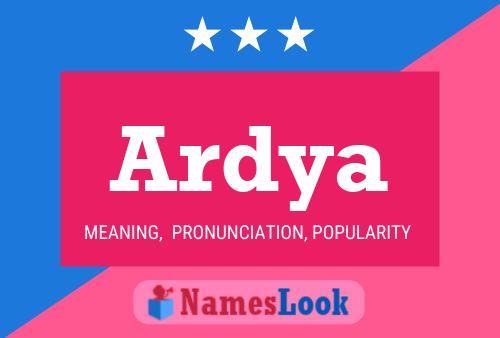 Ardya Name Poster