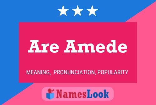 Are Amede Name Poster