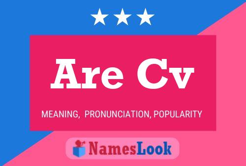 Are Cv Name Poster