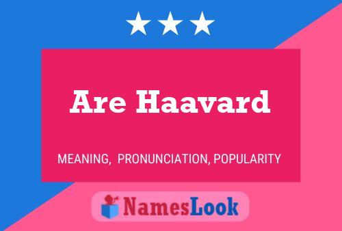 Are Haavard Name Poster