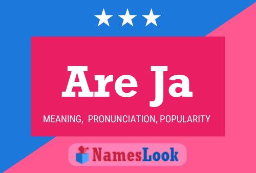 Are Ja Name Poster