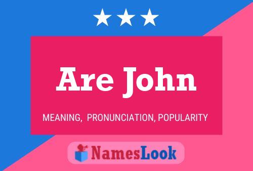 Are John Name Poster