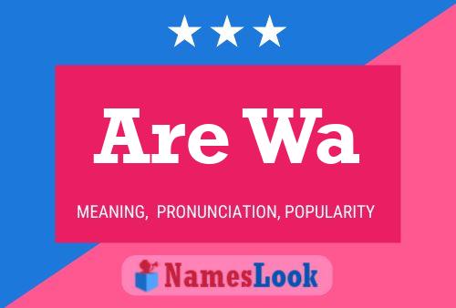 Are Wa Name Poster