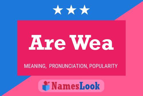 Are Wea Name Poster