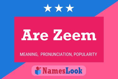 Are Zeem Name Poster