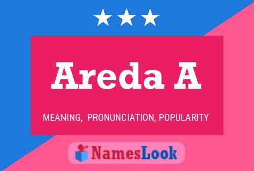 Areda A Name Poster